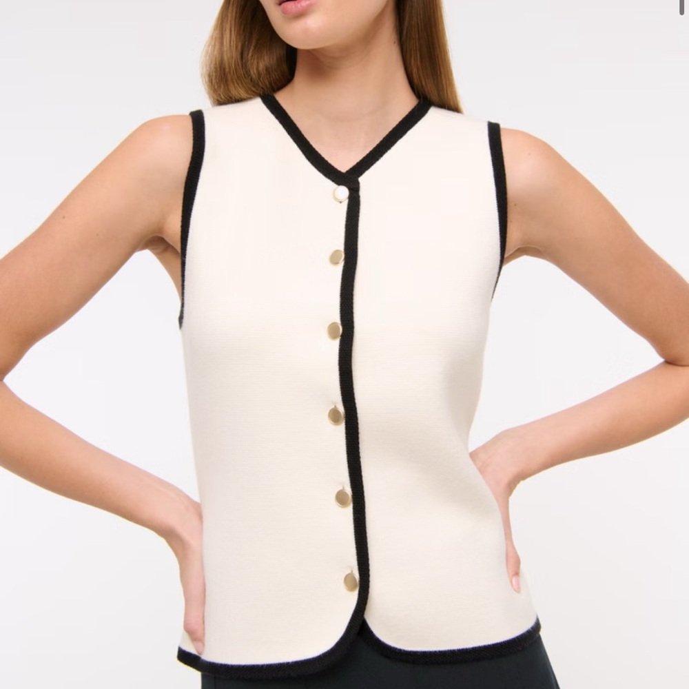 The A&F Mara High-V LuxeLoft Sweater Vest